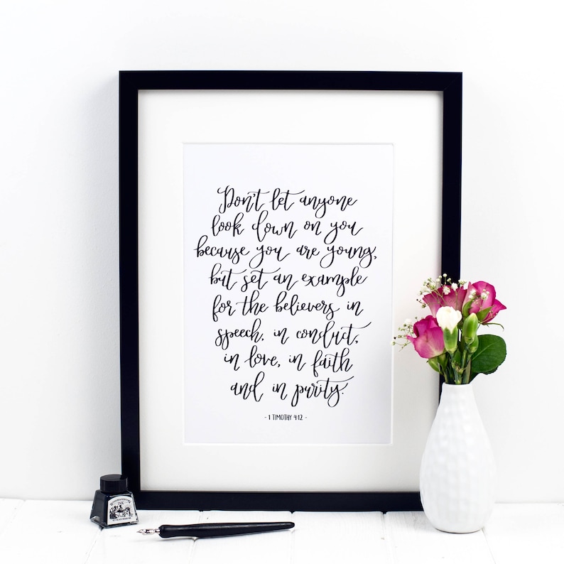 Don't Let Anyone Look Down On You Because You Are Young | Etsy