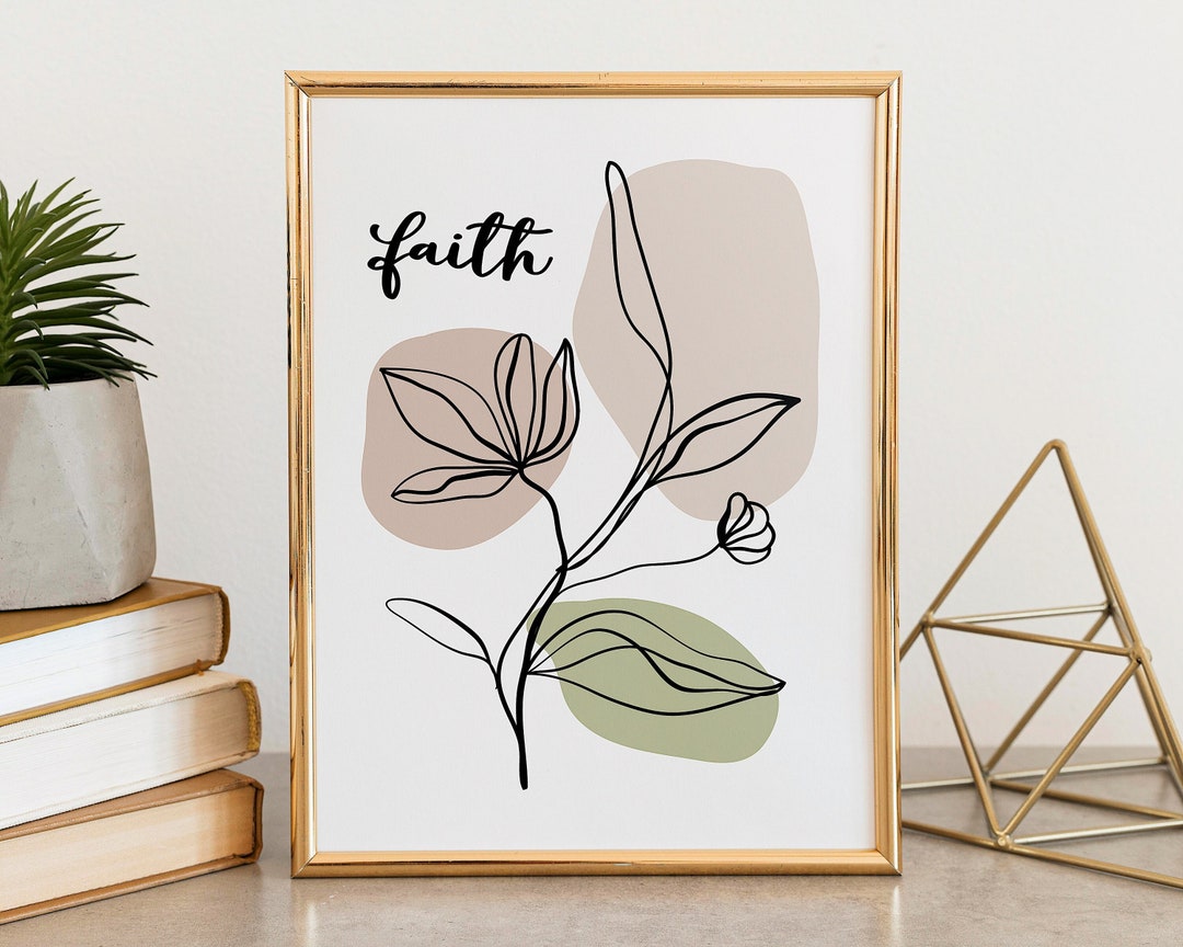 Faith Abstract Print - Inspirational Quotes - Christian Gifts ...