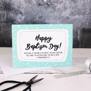 Carte de baptême - Bonne fête de baptême !