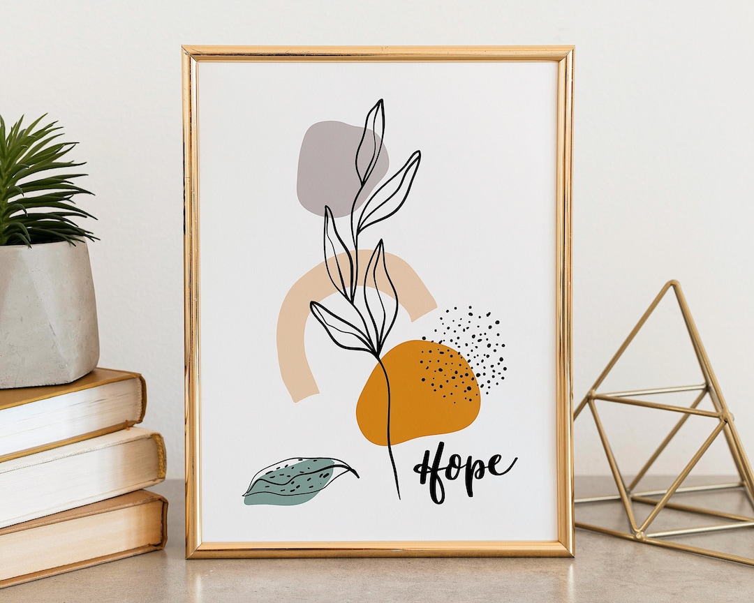 Hope Abstract Print - Inspirational Quotes - Christian Gifts ...