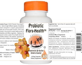 FloraHealth Probiotic, 8 Strains, 4 Billion Organisms, 60 Capsules