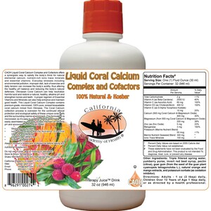 Liquid Coral Calcium Complex and Cofactors 32 oz