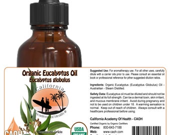 Organic Eucalyptus Oil Eucalyptus globulus 60 ml