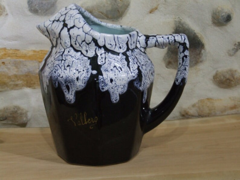 Vintage French Water Jug // French Wine Jug // Vallero Gallery Etsy