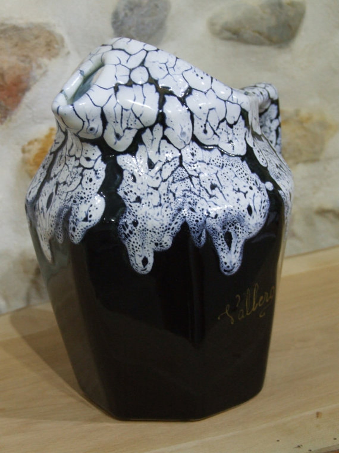 Vintage French Water Jug // French Wine Jug // Vallero Gallery Etsy