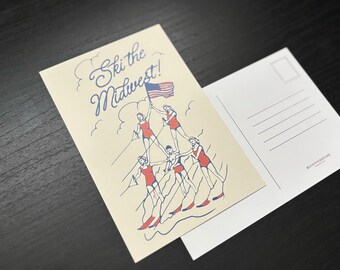 Ski the Midwest Postcard, Set of 10 Postcards