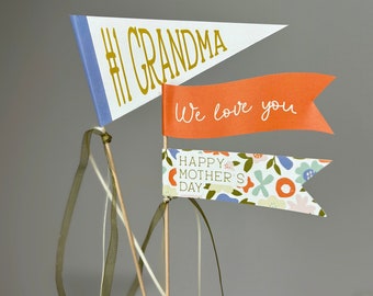 Mother's Day Grandma Pennant: Printable DIY Decor (Digital Download)