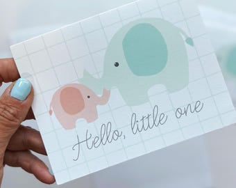 Little One Elephant Greeting Card