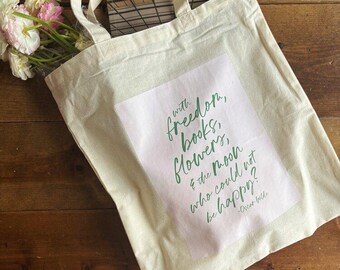 Oscar Wilde Quote Canvas Market Bag