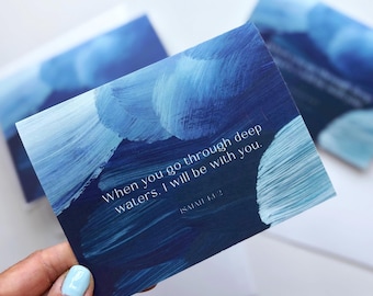 Isaiah 43:2 Greeting Card