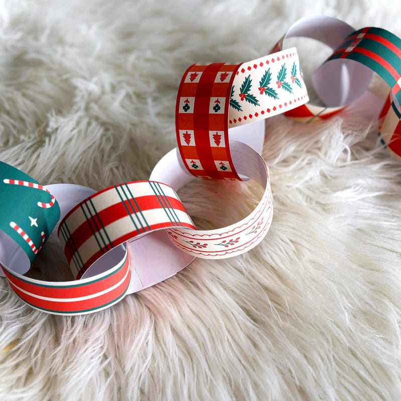 Christmas Paper Chain Packs - Etsy UK