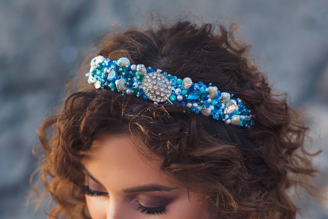Mermaid Hair Accessories: Purple and Blue Hair Jewelry and Headbands - wide 4