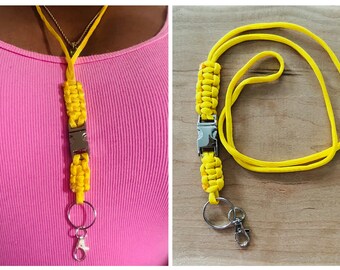 Paracord Lanyard ID Badge Holder