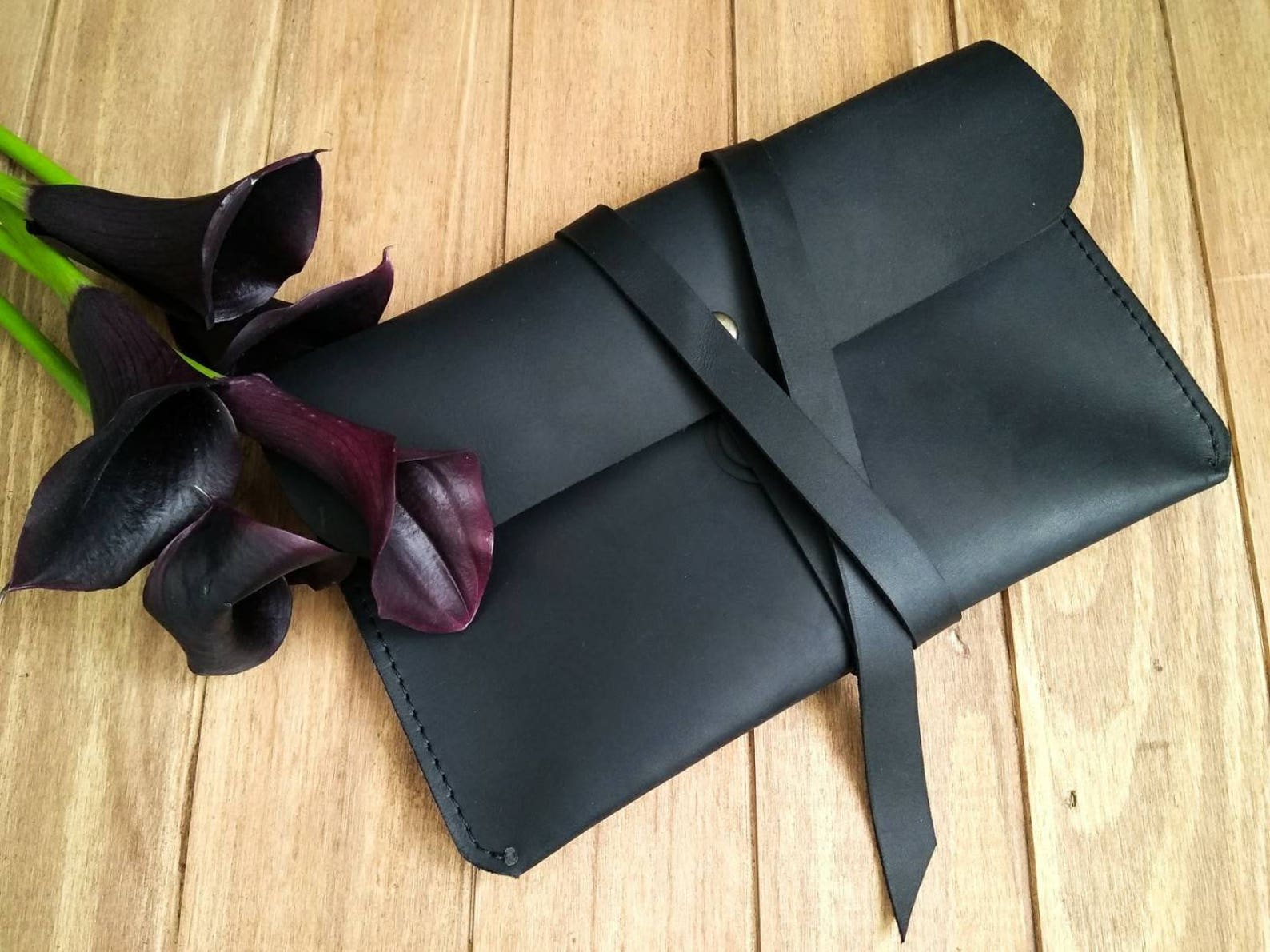 ClutchLeather ClutchTravel Case Case for accessories Case Etsy