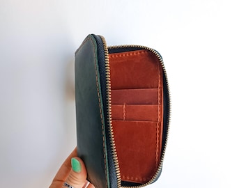 Custodia per set da manicure in pelle fatta a mano: organizer per utensili personalizzato. Custodia per set da manicure.