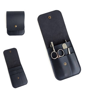 Pouch-Organizer for manicure se-Organizer for manicure set- Organizer for tools- Manicure- Leather case- Personalization- Leather