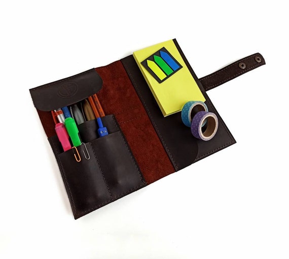 Pencil Case, Leather Pencil Case, Organizer, Handmade, Personalization, Pen  Case, Stationery Organizer 