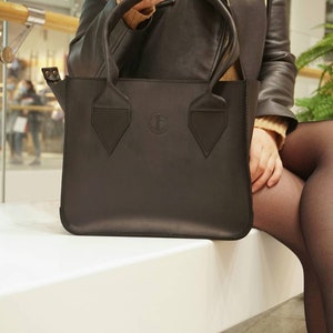 Tasche - Ledertasche - Damentasche - Grüne Tasche - Handgemacht - Leder Crazy Horse - Personalisierung - Beutelshopper