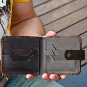 Carteira de couro personalizada, carteira masculina, presente personalizado para pai, marido, namorado, presente de dia dos pais, carteira de cartão, porta-moedas de couro