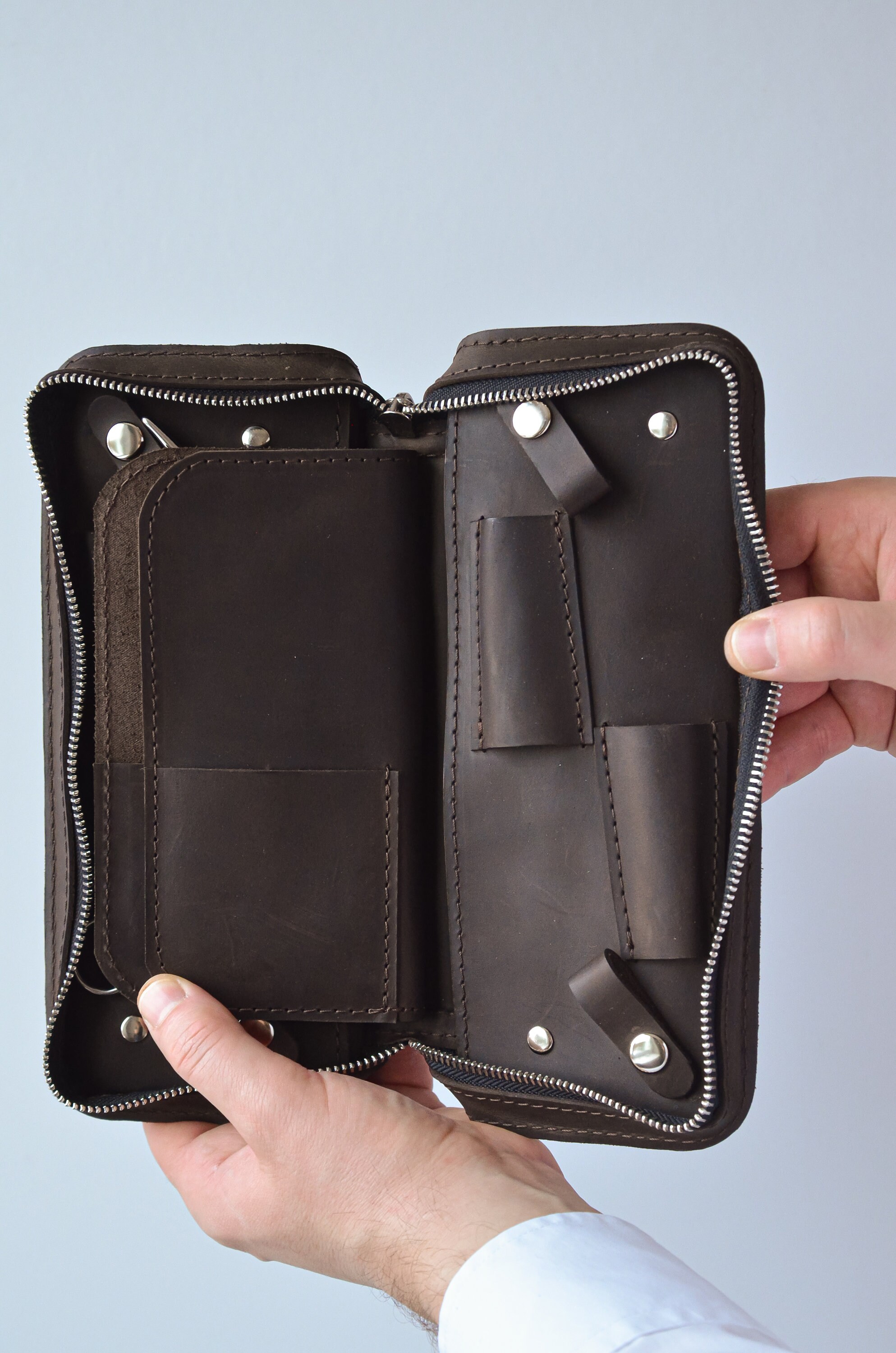 Shears Leather Hard Case,organizer for Scissors and Combs,hairdressing ...
