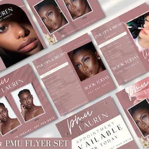 PMU Plantillas de publicaciones de Instagram Rubor de labios PMU IG Folleto de entrenamiento de labios Pmu Business Pmu Brows Redes sociales Maquillaje permanente Micropigmentación