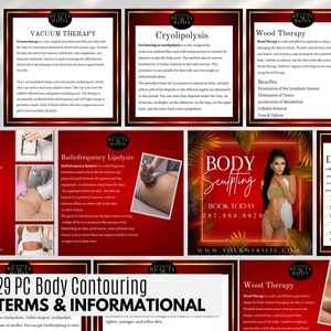 Body Contouring Term Post Body Contouring Flyers Body Sculpting Flyers IG Post Informational post Instagram Template, Canva Template
