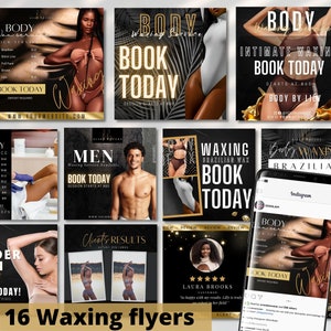 Waxing flyer   Waxing Sale Template Waxing Template Waxing instagram Template Sugaring Wax Template Brazilian Flyer Waxing Price List