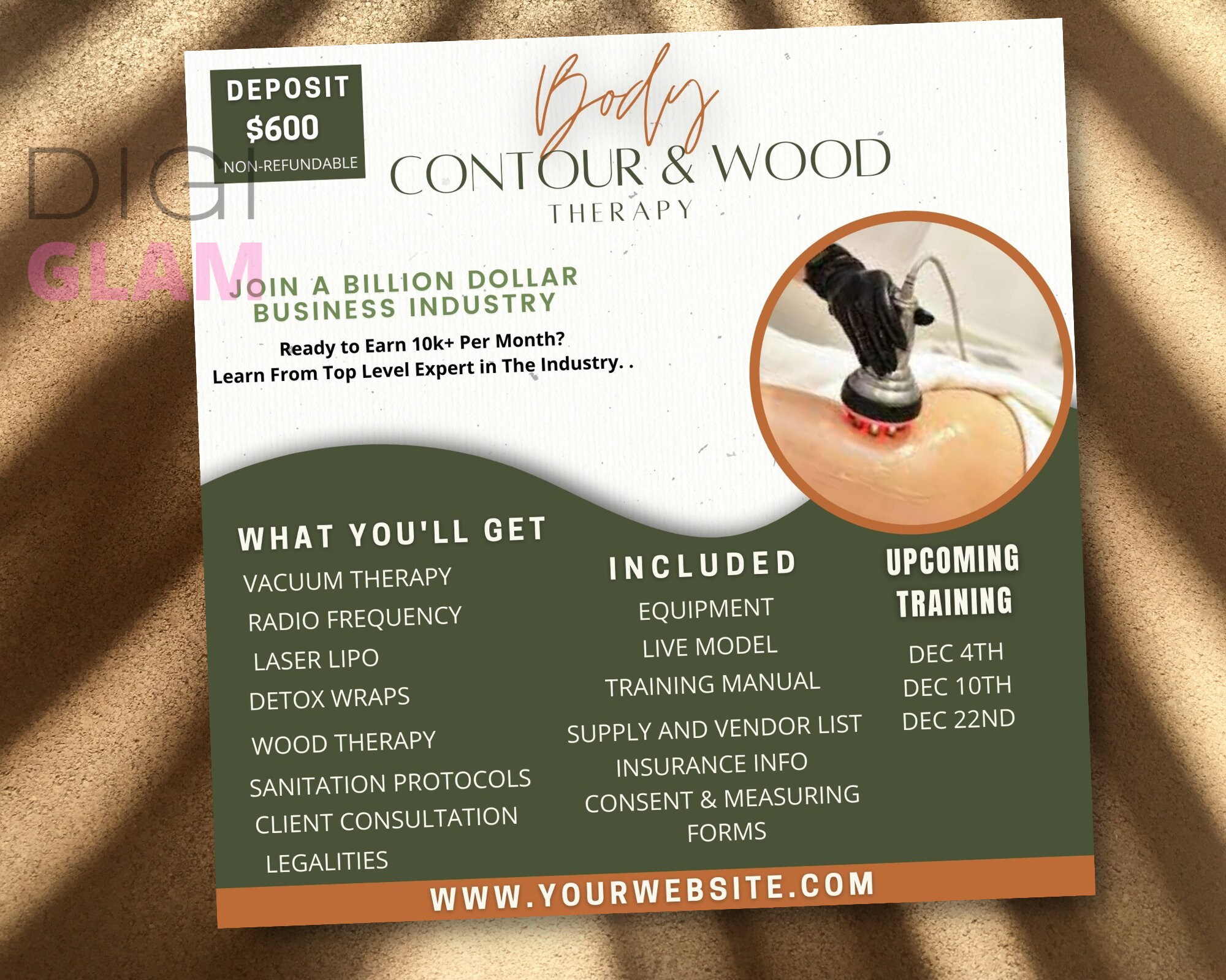 8 Body Contouring Flyer Body Sculpting Flyer Body Contour Etsy