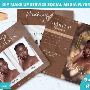 Makeup flyer template makeup flyer makeup artist DIY Makeup Artist Service Template MUA Flyer  hiring makeup artist flyer, Canva