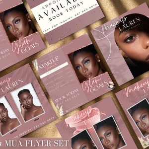 Makeup flyer template IG Pricelist  Makeup Pricelist makeup flyer makeup artist DIY Makeup Artist Service Template MUA Flyer  Canva
