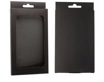 Cardboard Packaging Boxes with Clear Window & Hanger Hole - Medium Size