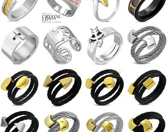 Wholesale Stainless Steel Rings: Boutique Retail Lot (110 Pieces)