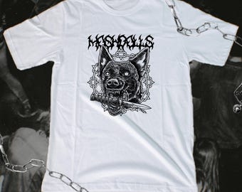 MOSHDOLLS PUPPY TEE - Alternatywna moda, Koszulka Grunge, Koszulka Metalcore, Koszulka w stylu gotyckim, Koszulka punkowa, Ubrania punkowe, Grungecore, Styl grunge