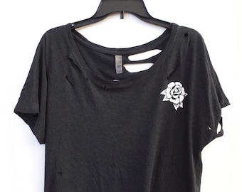Punk Emo Rock n'Roll Girl Tattoo PATCH AUFBÜGLER Top+Shirt+Taschen Veredelung 