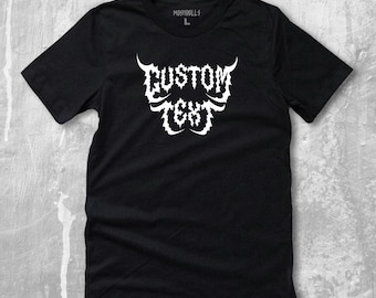 MOSHDOLLS - CUSTOM TEE, Custom Metal Shirt, Metalcore, Grunge Tee, Pomysł na alternatywny prezent, Metal Font Tee, Custom Goth Tee, Pomysły na prezenty w stylu gotyckim