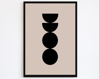 Abstract Geometric Artwork Print | Minimal Wall Art | Poster Print | Gallery Wall | Home Decor Print | Neutral Artwork