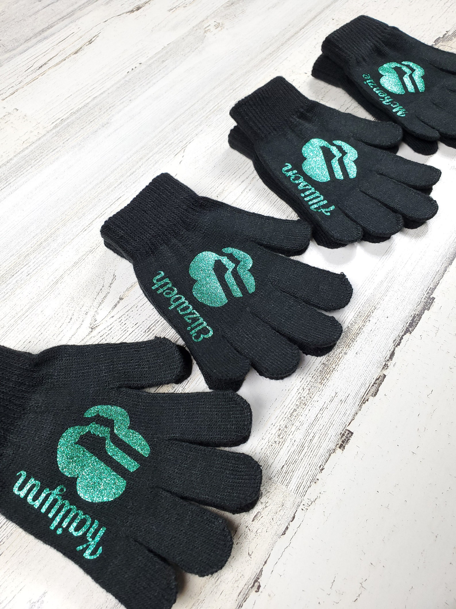 Troop giftBlack personalized kids glovesgirl scout Etsy