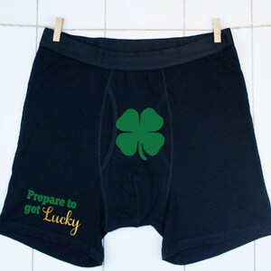 St. Patrick's Day Boxers,boxer Brief,for Him,lucky,underwear,crotch ...