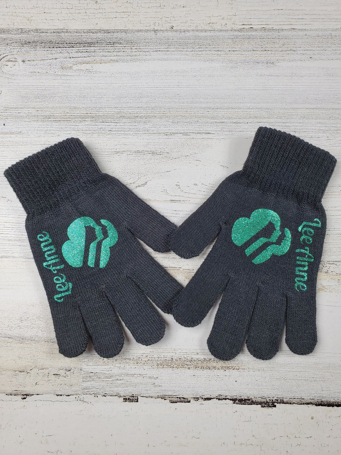 Troop giftBlack personalized kids glovesgirl scout Etsy