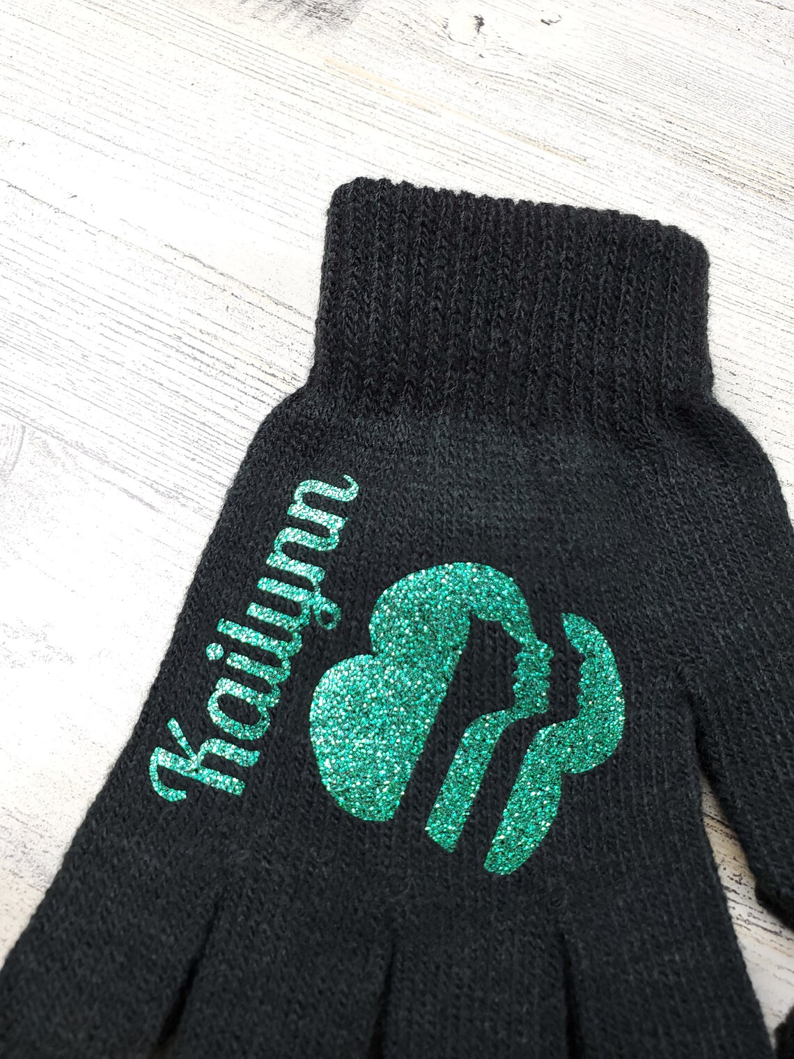 Troop giftBlack personalized kids glovesgirl scout Etsy