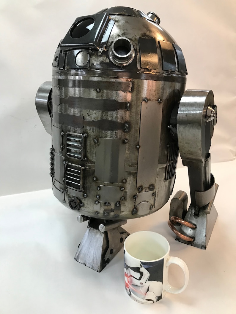 R2D2 large Scrap metal art sculpture Star Wars Droid Etsy