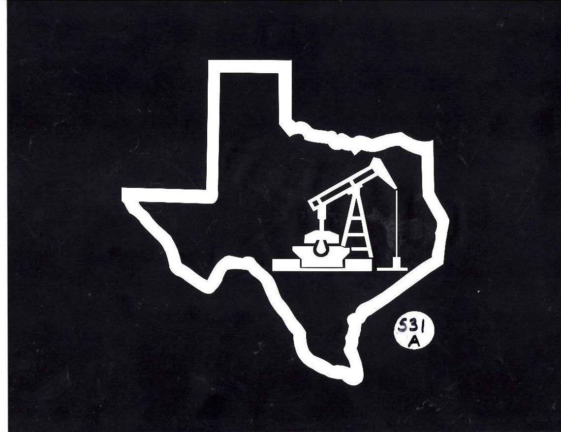 Texas Oilfield rig car/truck decal sticker 531 | Etsy