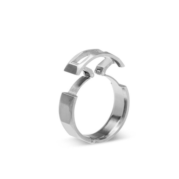 CP3 Hinged Titanium Mens Wedding Ring for Active Lifestyles