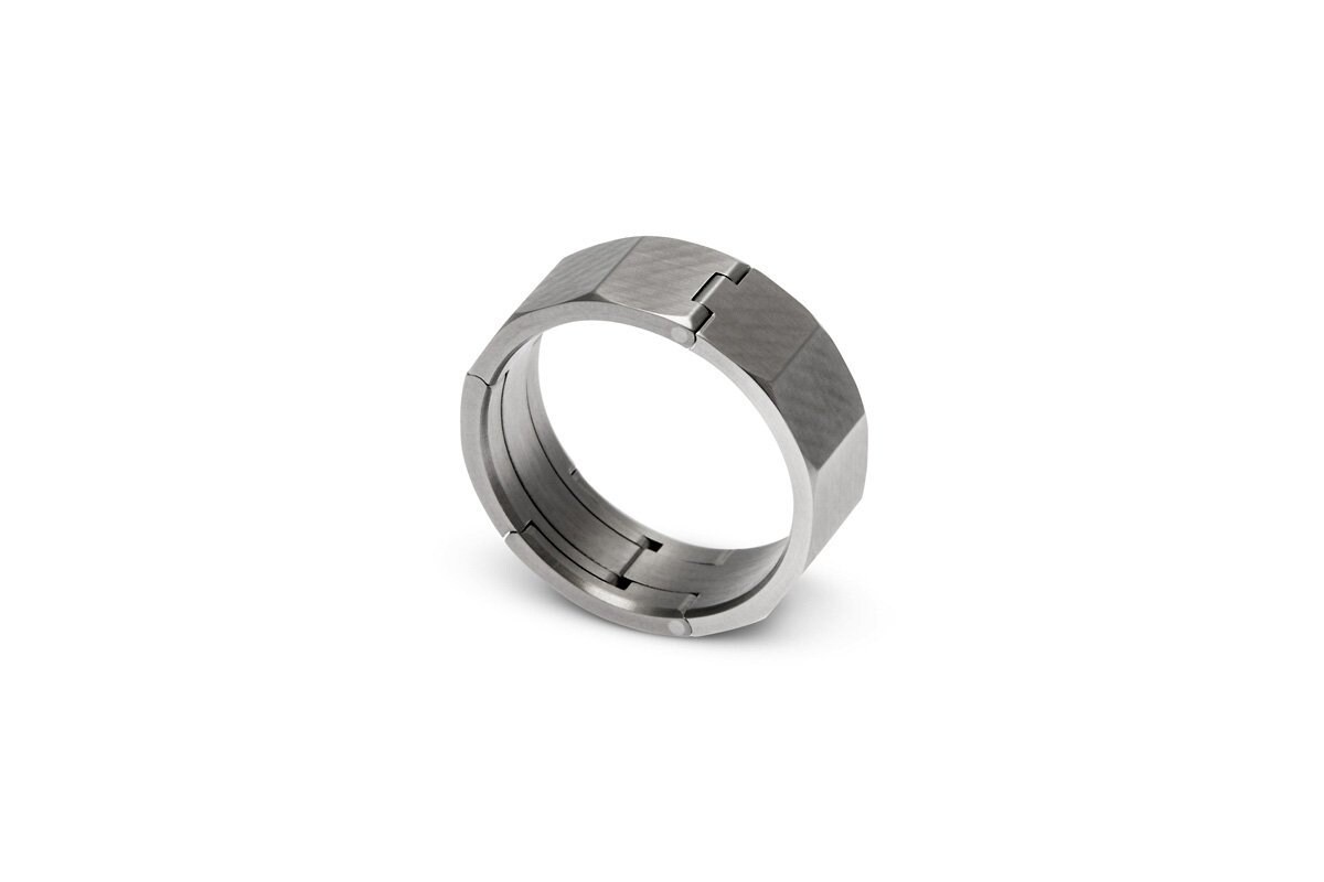 TG3 Hinged Titanium Active Mens Wedding Ring Etsy