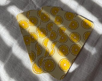 Lemon Bookmark – Cute Fruit Bookmark, Aesthetic Summer Bookmark, Book Lover Gift, Teacher Gift, Bookworm Reading Accessory