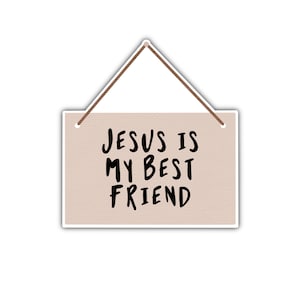 Jesus Is My Best Friend Sticker, Christian Stickers For Water Bottles, Laptop Stickers, Journal Sticker, Baptism Gift, Scrapbooking Sticker