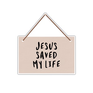 Jesus Saves Sticker, Christian Stickers For Water Bottles, Laptop Stickers, Journal Sticker, Baptism Gift, Scrapbooking Sticker, Stickers