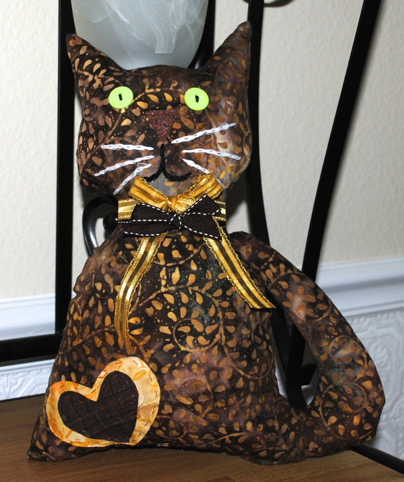 halloween stuffed cat