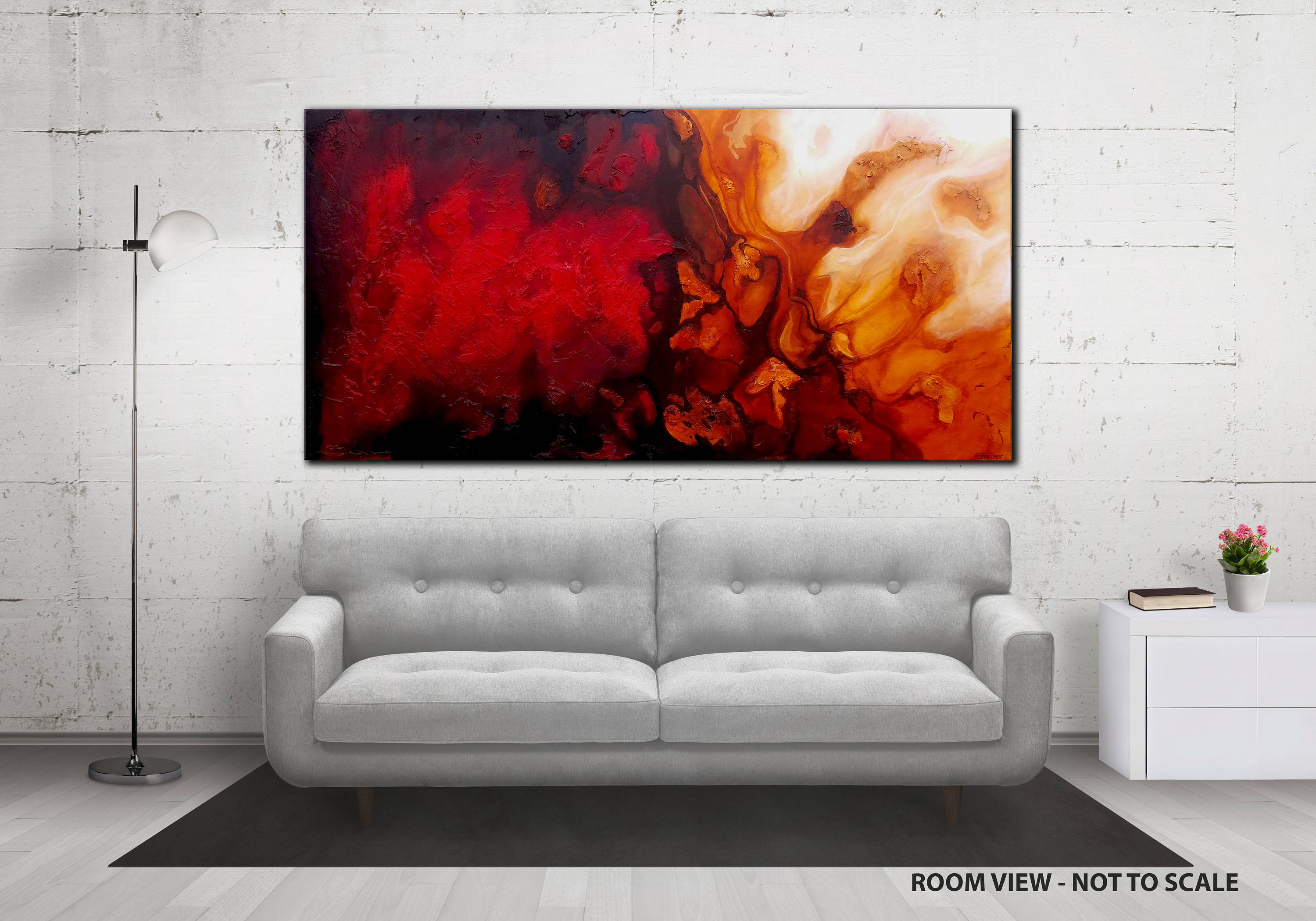 47 LARGE Original ABSTRACT Textured PAINTING Canvas Wall Art