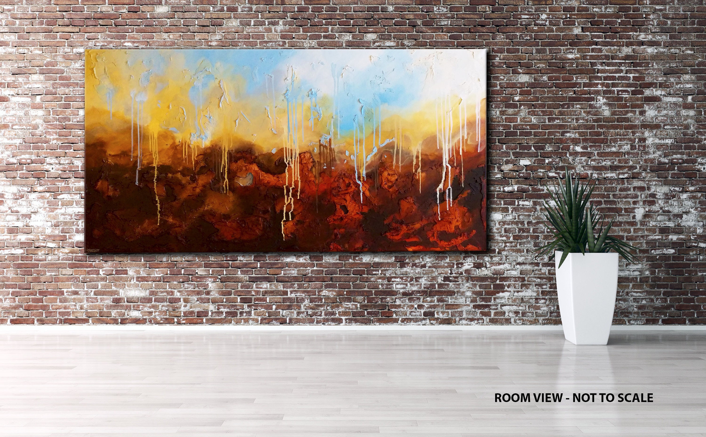 LARGE Original ABSTRACT Textured PAINTING canvas Wall Art Etsy